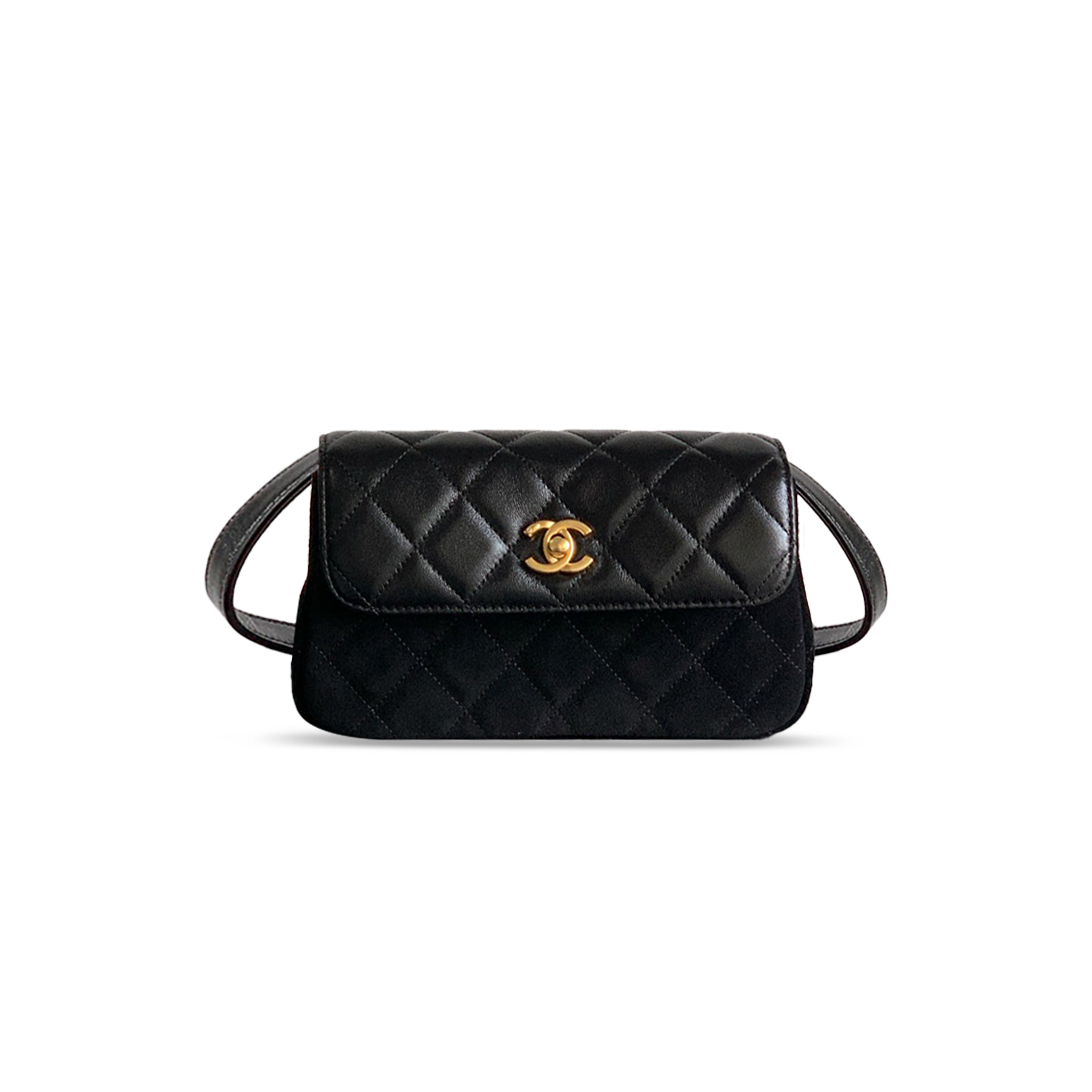 CHANEL LAMBSKIN FLAP CROSSBODY BAG AP4677 (19.5*11.5*5cm)